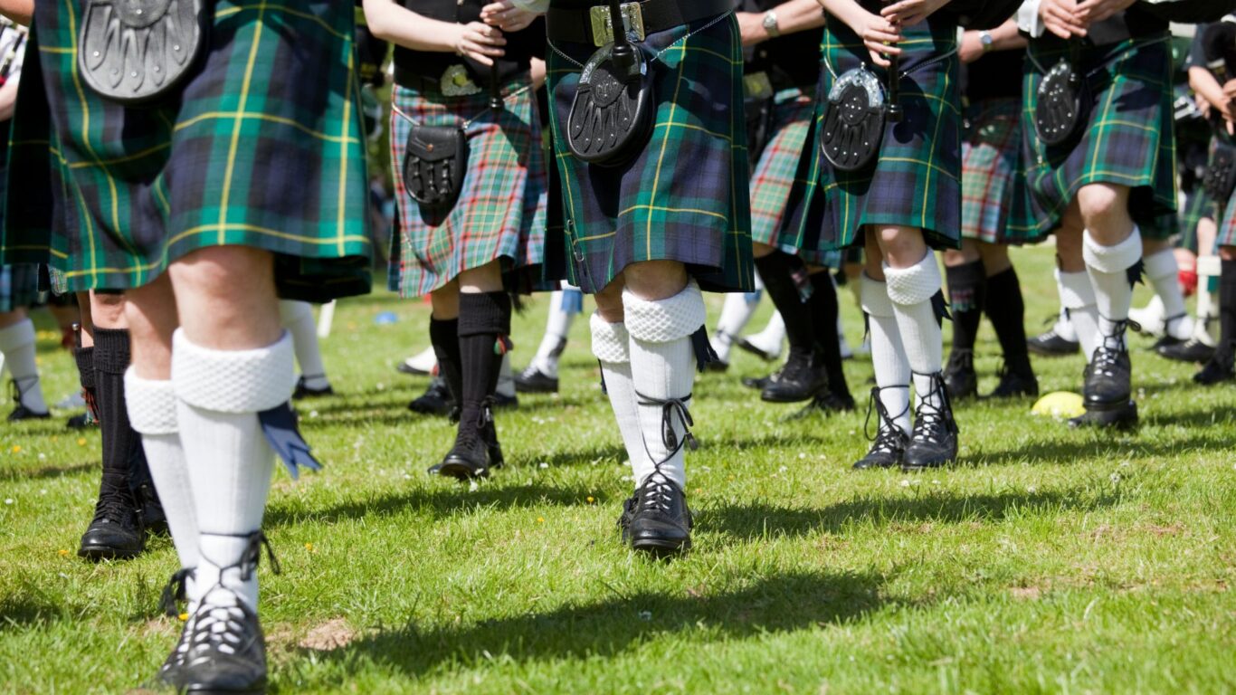 Marching at Highland Games